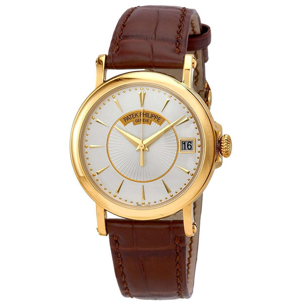 Patek Philippe Calatrava Automatic Opaline Dial 18 kt Yellow Gold Men's Watch 5153J#5153J-001 - Watches of America