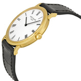 Patek Philippe Calatrava Automatic White Dial Black Leather Men's Watch -001 #5120J - Watches of America #2