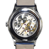 Patek Philippe Calatrava Blue Dial Diamond 18kt White Gold Ladies Watch #4897G-001 - Watches of America #4