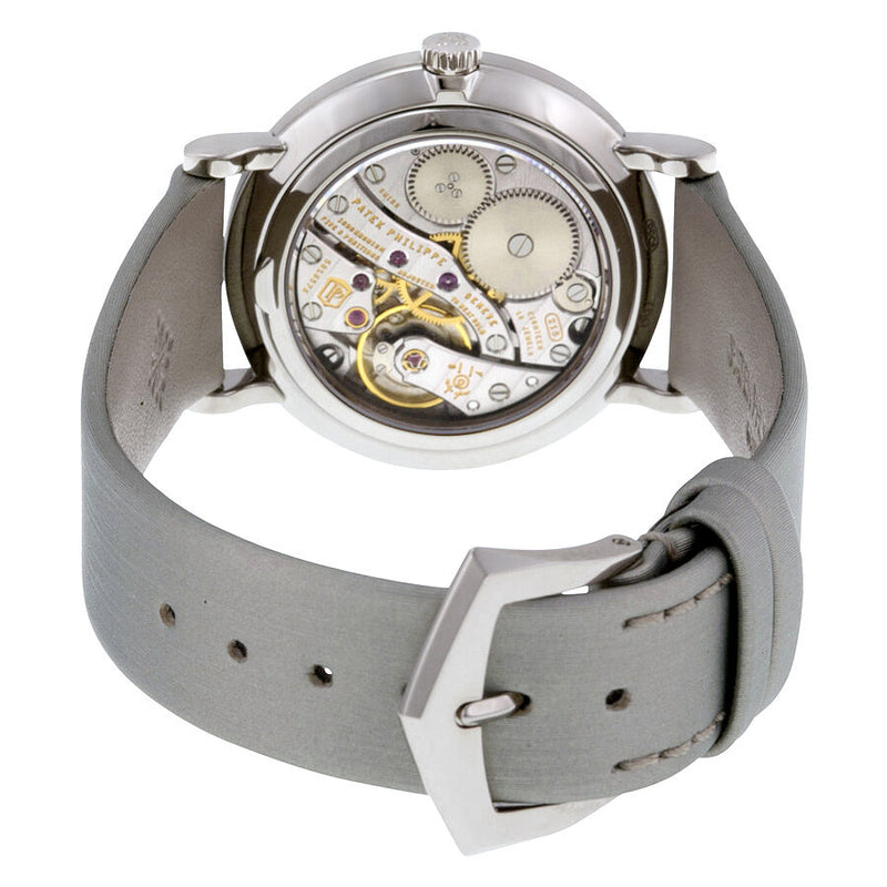 Patek Philippe Calatrava Cream Guilloche Dial 18kt White Gold Diamond Ladies Watch #7120G-001 - Watches of America #3