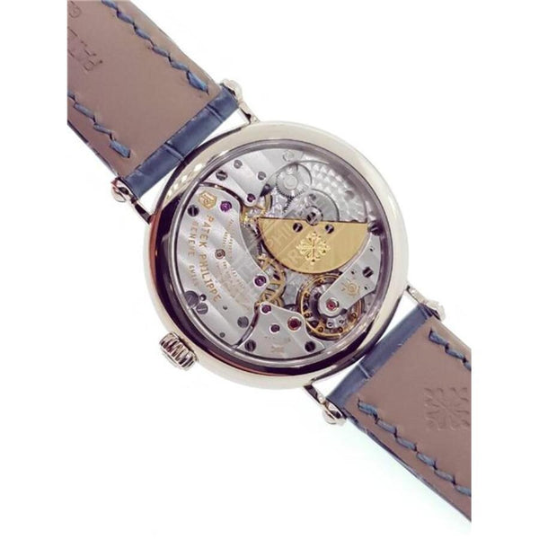 Patek Philippe Calatrava Diamond Blue Dial Ladies Watch #7200/50G-011 - Watches of America #2