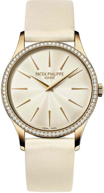 Patek Philippe Calatrava Ladies Diamond Watch #4897R-010 - Watches of America