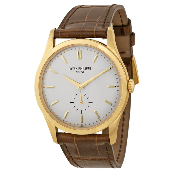 Patek Philippe Calatrava Mechanical Opaline White Dial Men's Watch #5196J-001 - Watches of America