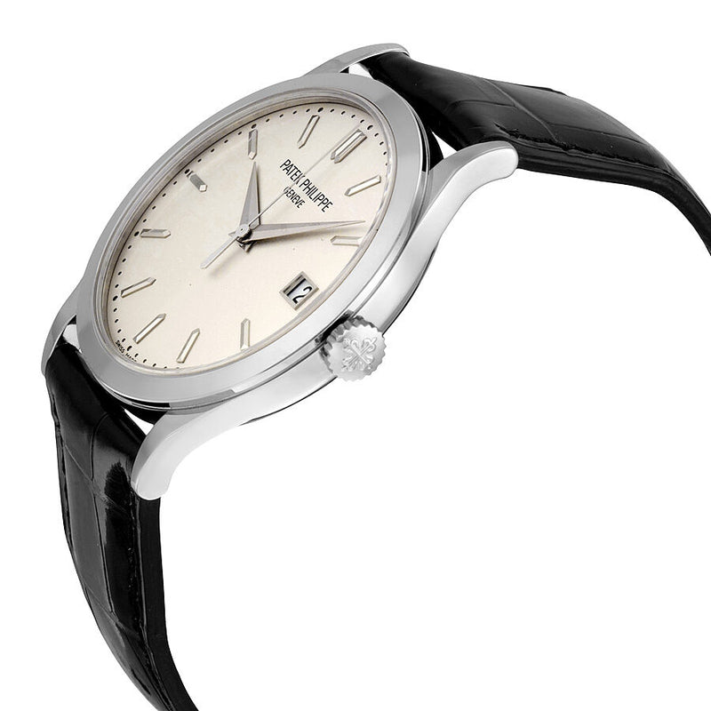 Patek Philippe Calatrava Opaline White Dial 18kt White Gold Men's Watch #5296G-010 - Watches of America #2