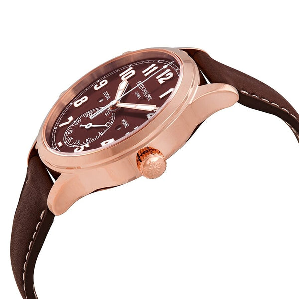 Patek Philippe Calatrava Pilot Travel Time 18kt Rose Gold Automatic Men's Watch #5524R-001 - Watches of America #2