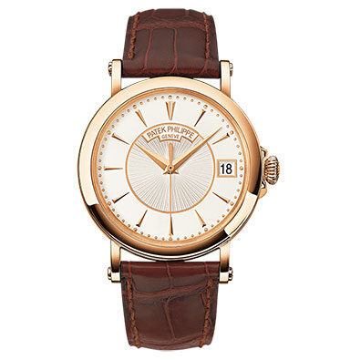 Patek Philippe Calatrava Silvery Opaline Dial 18K Rose Gold Men's Watch 5153R#5153R-001 - Watches of America