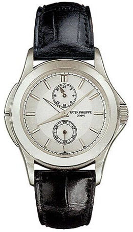 Patek Philippe Calatrava Travel Time Platinum Men's Watch #5134P - Watches of America