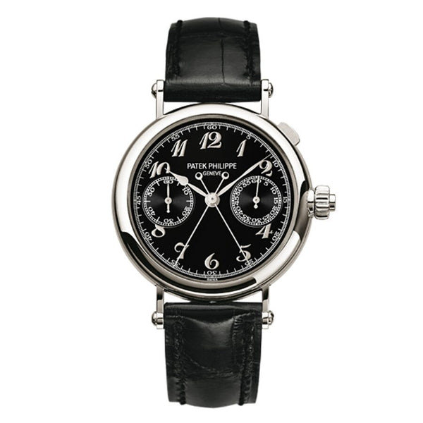 Patek Philippe Chronograph Chronograph Black Dial Men's Watch #5959P-011 - Watches of America
