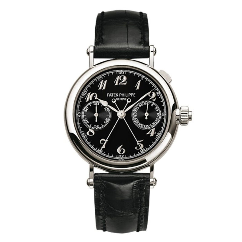 Patek Philippe Chronograph Chronograph Black Dial Men's Watch #5959P-011 - Watches of America
