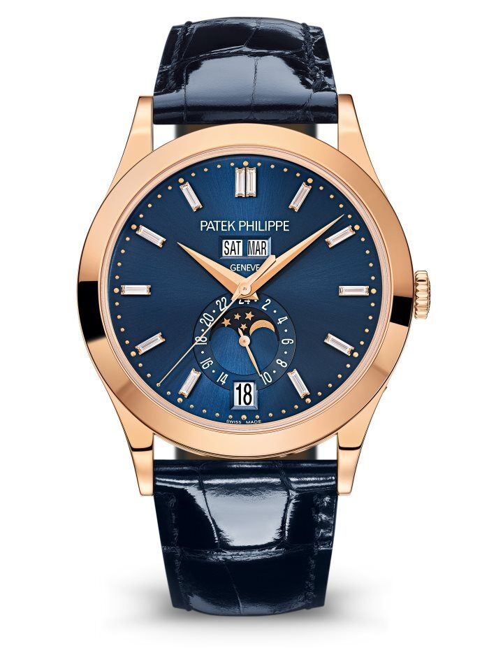 Patek Philippe COMPLICATIONS Automatic Blue Dial Watch #5396R-015 - Watches of America