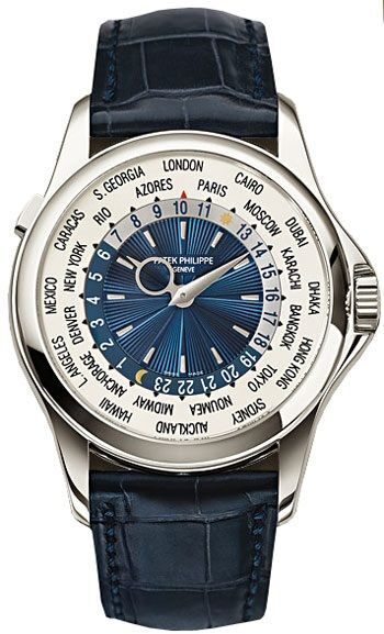 Patek Philippe Complications Automatic GMT Blue and Dial Men's Watch #5130P-020 - Watches of America