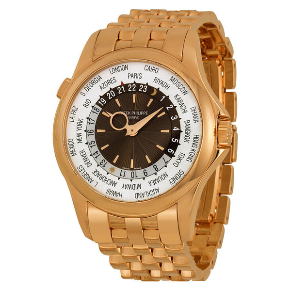 Patek Philippe Complications Brown Dial 18kt Rose Gold Automatic Men's Watch 5130-1R-011#5130/1r-011 - Watches of America