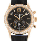 Patek Philippe Complications Chronograph Annual Calendar Automatic Gold Diamond Men's Watch #5961R-010 - Watches of America