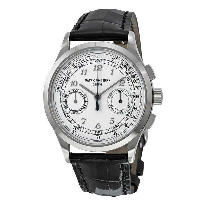 Patek Philippe Complications Chronograph Silvery White Dial Men's Watch #5170G-001 - Watches of America