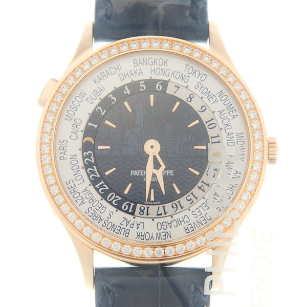 Patek Philippe Complications World Time New York Edition Automatic Diamond Blue Dial Watch #7130R-012 - Watches of America #2