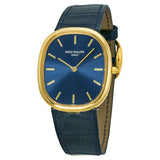 Patek Philippe Golden Ellipse 18kt Yellow Gold Blue Men's Watch #3738-100J - Watches of America