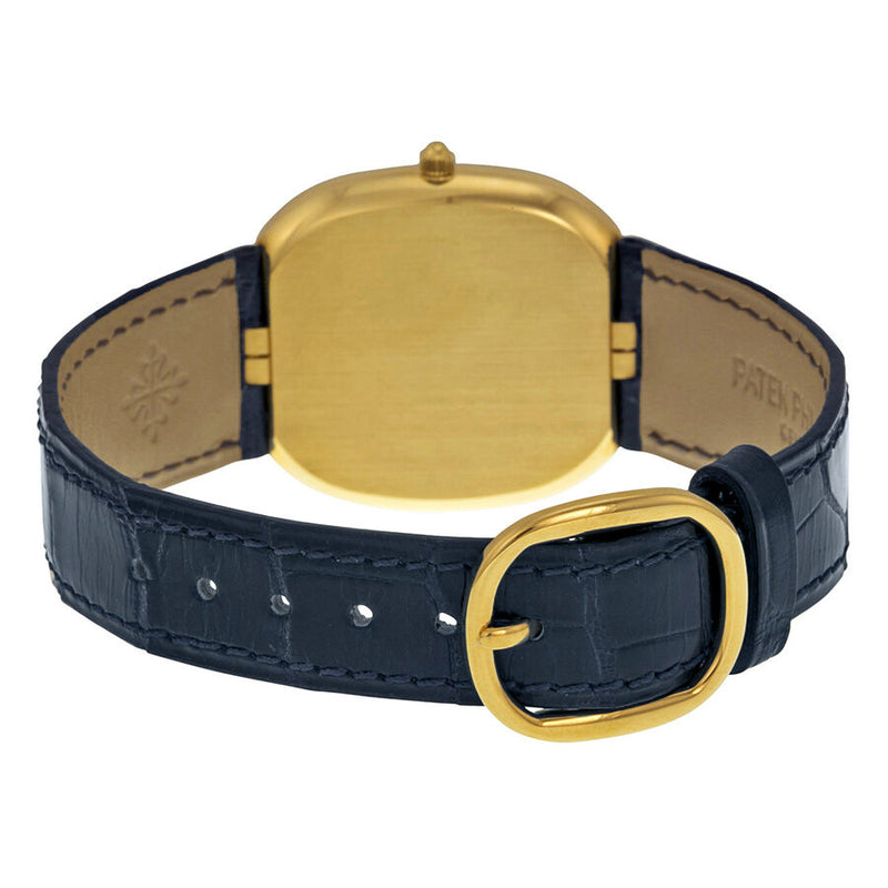 Patek Philippe Golden Ellipse 18kt Yellow Gold Blue Men's Watch #3738-100J - Watches of America #3