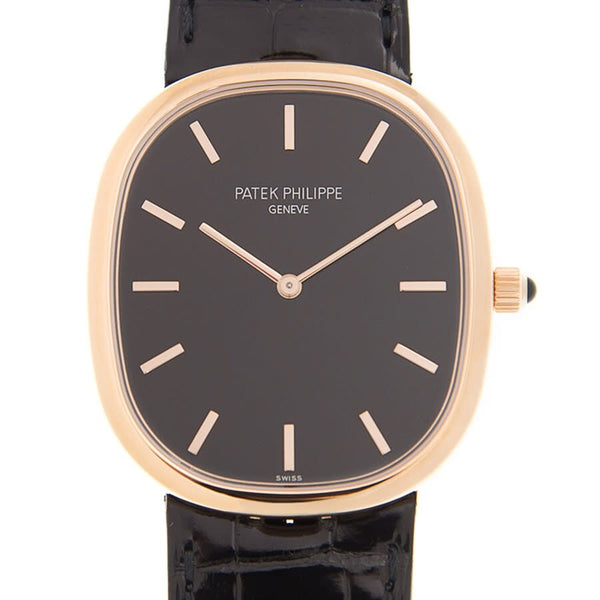 Patek Philippe Golden Ellipse Automatic Black Dial Men's Watch #5738R-001 - Watches of America #2