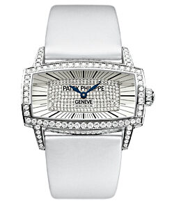 Patek Philippe Gondolo Gemma White Gold Ladies Watch #4982G - Watches of America