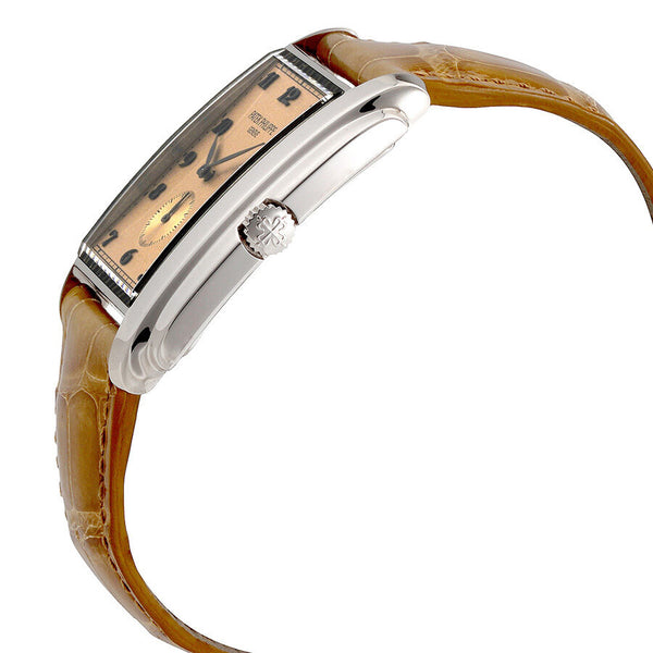 Patek Philippe Gondolo Manua Vintage Rose Dial Leather Men's Watch #5124G-001 - Watches of America #2