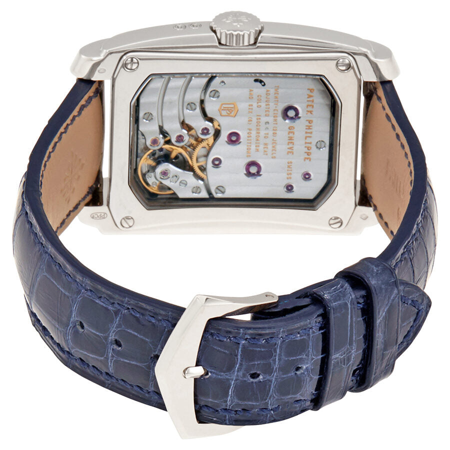 Patek Philippe Gondolo Matte Blue Dial 18kt White Gold Men's Watch