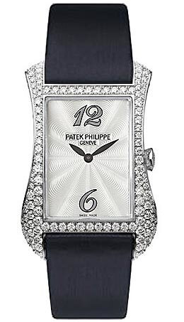 Patek Philippe Gondolo Serata 18kt White Gold Diamond Ladies Watch #4973G - Watches of America