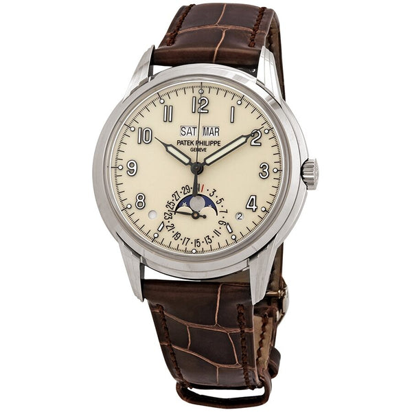 Patek Philippe Grand Complications Lacquered Cream Dial Automatic Men's Perpetual Calendar Watch #5320G-001 - Watches of America