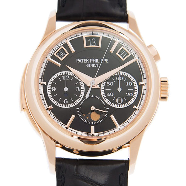 Patek Philippe Grand Complications Perpetual Chronograph Automatic Black Dial Unisex Watch #5208R-001 - Watches of America