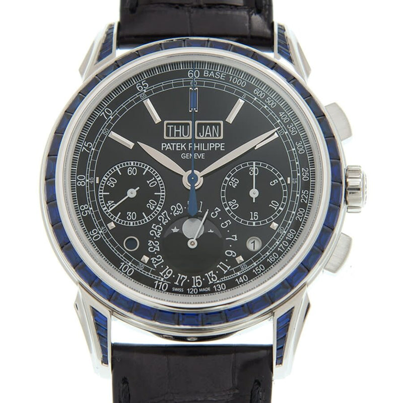 Patek Philippe Grand Complications Perpetual Chronograph Hand Wind Diamond Black Dial Men's Watch #5271-11P-001 - Watches of America #2