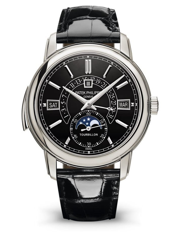 Patek Philippe Grand Complications Perpetual Tourbillon Black Dial Watch #5316P-001 - Watches of America