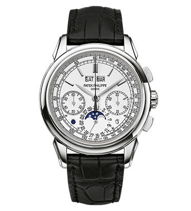 Patek Philippe Grand Complications Silver Dial Chronograph 18K White Gold Men's Watch #5270G-018 - Watches of America