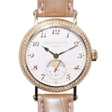 Patek Philippe Hand Wind Diamond White Dial Watch #7121J-001 - Watches of America #2
