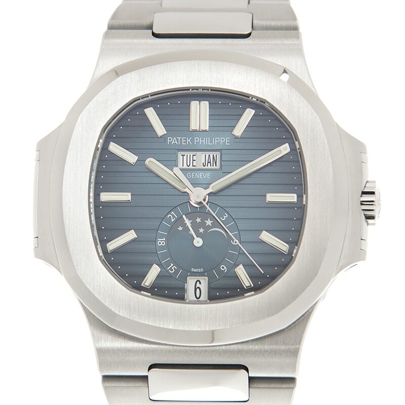 Patek Philippe Nautilus Automatic Blue Dial Men's Watch #5726-1A-014 - Watches of America