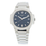 Patek Philippe Nautilus Automatic Blue Opaline Dial Diamond Ladies Watch #7118-1200A-001 - Watches of America #3