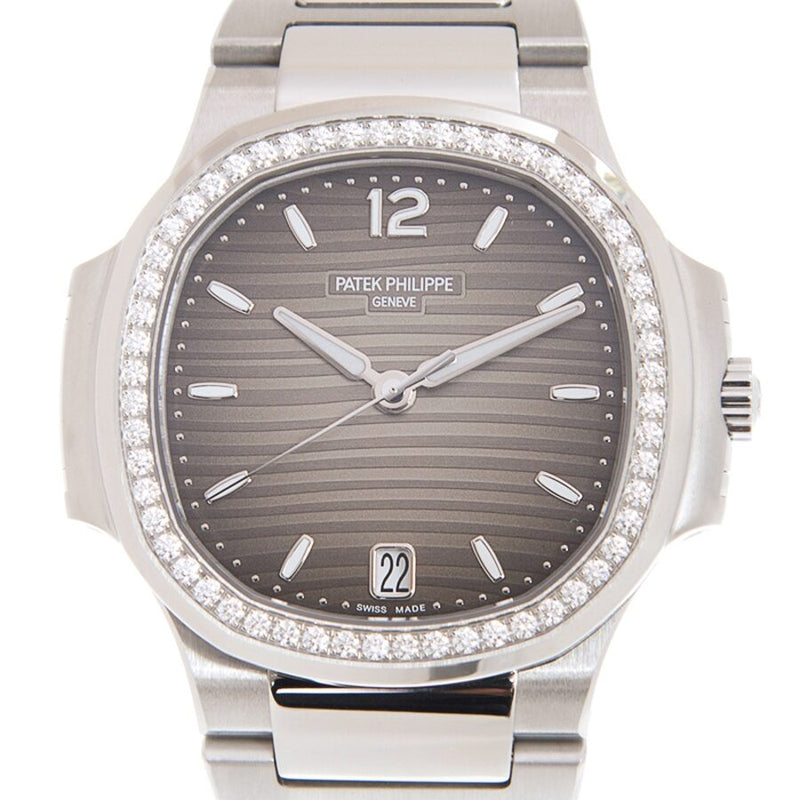 Patek Philippe Nautilus Automatic Grey Dial Ladies Watch #7118-1200A-011 - Watches of America