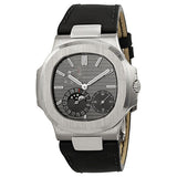 Patek Philippe Nautilus Automatic Moonphase Slate Grey Dial Men's Watch 5712G/001#5712G-001 - Watches of America