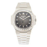 Patek Philippe Nautilus Automatic Platinum Diamond Grey Dial Watch #5711-110P-001 - Watches of America #3