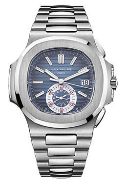 Patek Philippe Nautilus Blue Dial Stainless Steel Men's Watch #5980/1A-001 - Watches of America