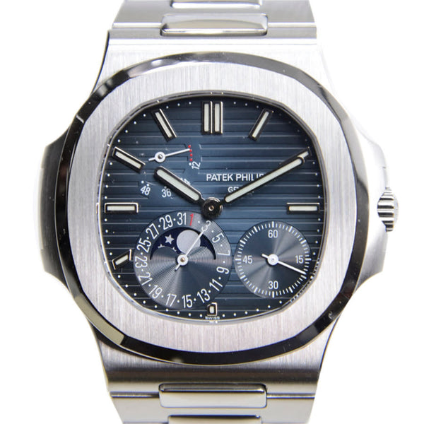 Patek Philippe NAUTILUS Blue Dial Unisex Watch #5712-1A-001 - Watches of America