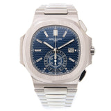 Patek Philippe Nautilus Chronograph Diamond Blue Dial Men's Watch #5976-1G-001 - Watches of America #3