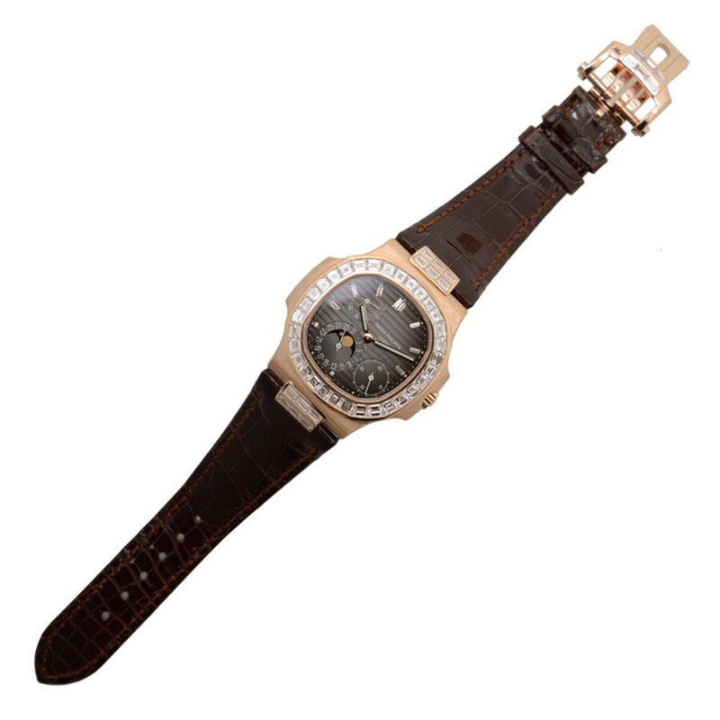 Patek Philippe Nautilus Diamond Grey Dial Men's Watch #5724R-001 - Watches of America #3