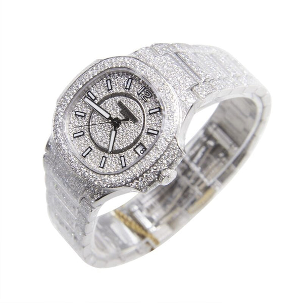 Patek Philippe Nautilus Ladies 18K White Gold Watch #7021/1G - Watches of America #2