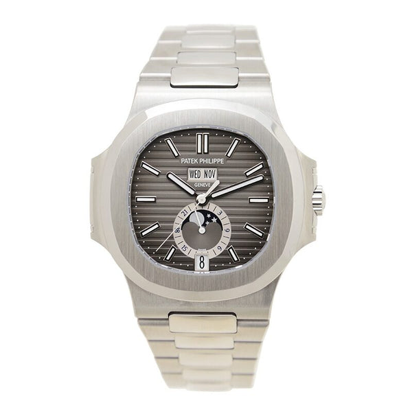 Patek Philippe Nautilus Moonphases Mechanical Black Dial Steel Men's Watch #5726/1A-001 - Watches of America #2