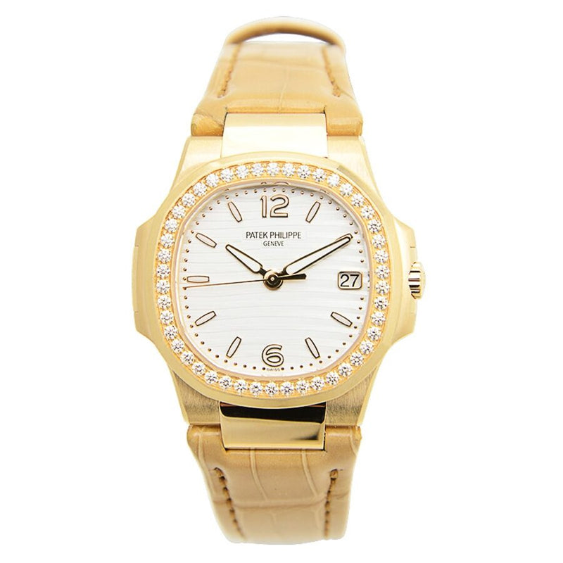Patek Philippe Nautilus Quartz Diamond White Dial Ladies Watch #7010R-011 - Watches of America #3