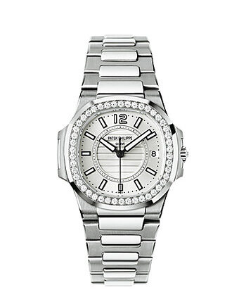 Patek Philippe Nautilus Silver Dial Stainless Steel Ladies Watch #7010/1G-001 - Watches of America
