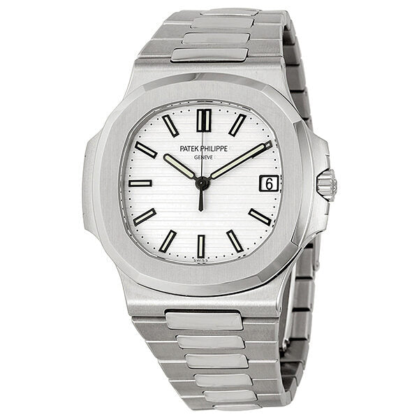 Patek Philippe Nautilus Silvery White Dial Stainless Steel Men's Watch 5711-1A-011#5711/1A-011 - Watches of America