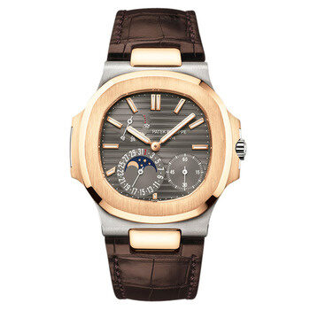 Patek Philippe Nautilus Slate Grey Dial White and Rose Gold Automatic Men's Watch #5712GR-001 - Watches of America