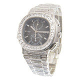 Patek Philippe Nautilus White Gold Diamond Automatic Black Dial Men's Watch #5990/1400G-001 - Watches of America #4