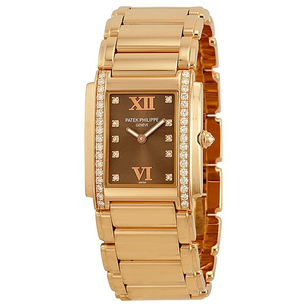 Patek Philippe Twenty 4 Diamond 18K Rose Gold Ladies Watch 4910-11R-010#4910/11R-010 - Watches of America