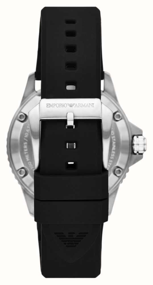 Emporio Armani Automatic Black Silicone Men's Watch AR60062 - Watches of America #3